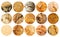 Bread Textures Food Collage, Various Homemade Bakery Products