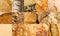 Bread Textures Food Collage, Various Homemade Bakery Products