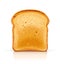 Bread toast for sandwich piece of roasted crouton