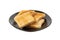 Bread Toasts Isolated, Toasted Sandwich Square Slices, Loaf Pieces for Toast on White Background