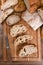 Bread Variety on Cutting Board