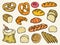 Bread vector set