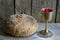 Bread and wine holy communion sign symbol