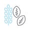 breadmaking line icon, outline symbol, vector illustration, concept sign