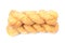 Breads twists donut, on white background