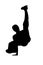 Break dancer silhouette