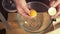 Break egg. Cooking food. Baking ingredients. Separating yolk from the protein