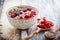 Breakfast berry smoothie bowl