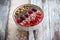 Breakfast berry smoothie bowl