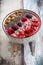 Breakfast berry smoothie bowl