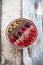 Breakfast berry smoothie bowl