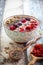 Breakfast berry smoothie bowl