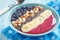 Breakfast berry smoothie bowl