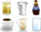 Breakfast beverage icons