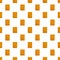 Breakfast biscuit pattern seamless vector