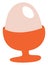 Breakfast boiled egg, icon