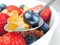 Breakfast bowl with cereals and fresh fruits