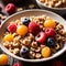 Breakfast cereal, granola grain breakfast food, simple staple