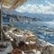 Breakfast on the deck of a yacht overlooking Santa Barbara, USA, 2