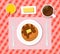 Breakfast flat illustration