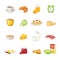 Breakfast Food Icon Set