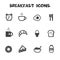 Breakfast icons