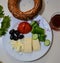 Breakfast with izmir flakes tea at home