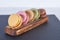 Breakfast of macarons wooden splint