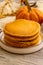 Breakfast - Pumpkin Pancake for autumn,fall and Halloween