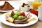 Breakfast Series - Protein & fruits platter