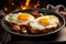 Breakfast is served with a delectable pair of fried eggs