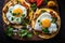 Breakfast Tostadas with egg