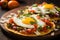 Breakfast Tostadas with egg