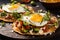 Breakfast Tostadas with egg