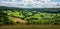 Breakheart Hill across Waterley Bottom near Dursley, The Cotswolds, Gloucesershire