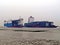 breaking cargo vessel near Chittagong