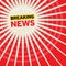 Breaking news abstract background
