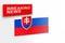 Breaking news, Slovakia country`s flag and the inscription news