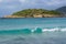 Breaking wave on Sant Elm beach.