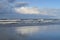 Breaking waves on the beach of Schiermonnikoog