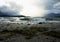 Breaking waves on Lake Manapouri