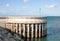 Breakwater in Greystones marina harbour