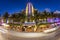 Breakwater Hotel at Miami\'s Ocean Drive at night