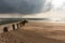 Breakwater at low tide