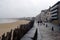 Breakwater on Sillon beach in Saint-Malo