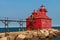 The Breakwater at The Sturgeon Bay Ship Canal Pierhead Lighthouse