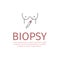 Breast Biopsy flat icon. Vector sign for web graphic.