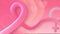 Breast Cancer Awareness 3d pink ribbon animation