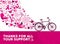 Breast cancer awareness health bike pink elements