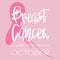 Breast cancer awareness month - conceptual poster